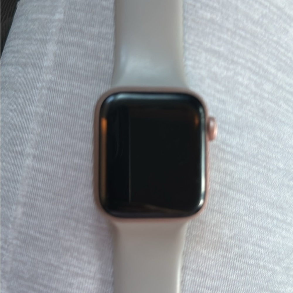 Smartwatch with Silver and Black Display
